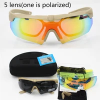 polarized high quality sunglasses tr 90 military goggles5lens bullet proof army tactical glasses shooting eyewear