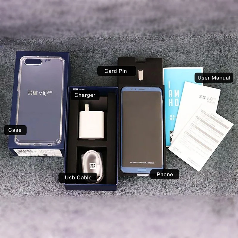 HONOR View 10 Смартфон Honor V10 6 ГБ 64/128 5 99 дюйма Восьмиядерный процессор Kirin 970 Android 8 0 NFC