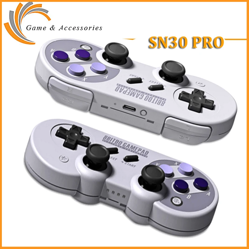 8 битдо SF30 Pro/SN30 Pro Bluetooth геймпад беспроводной игровой контроллер с джойстиком для