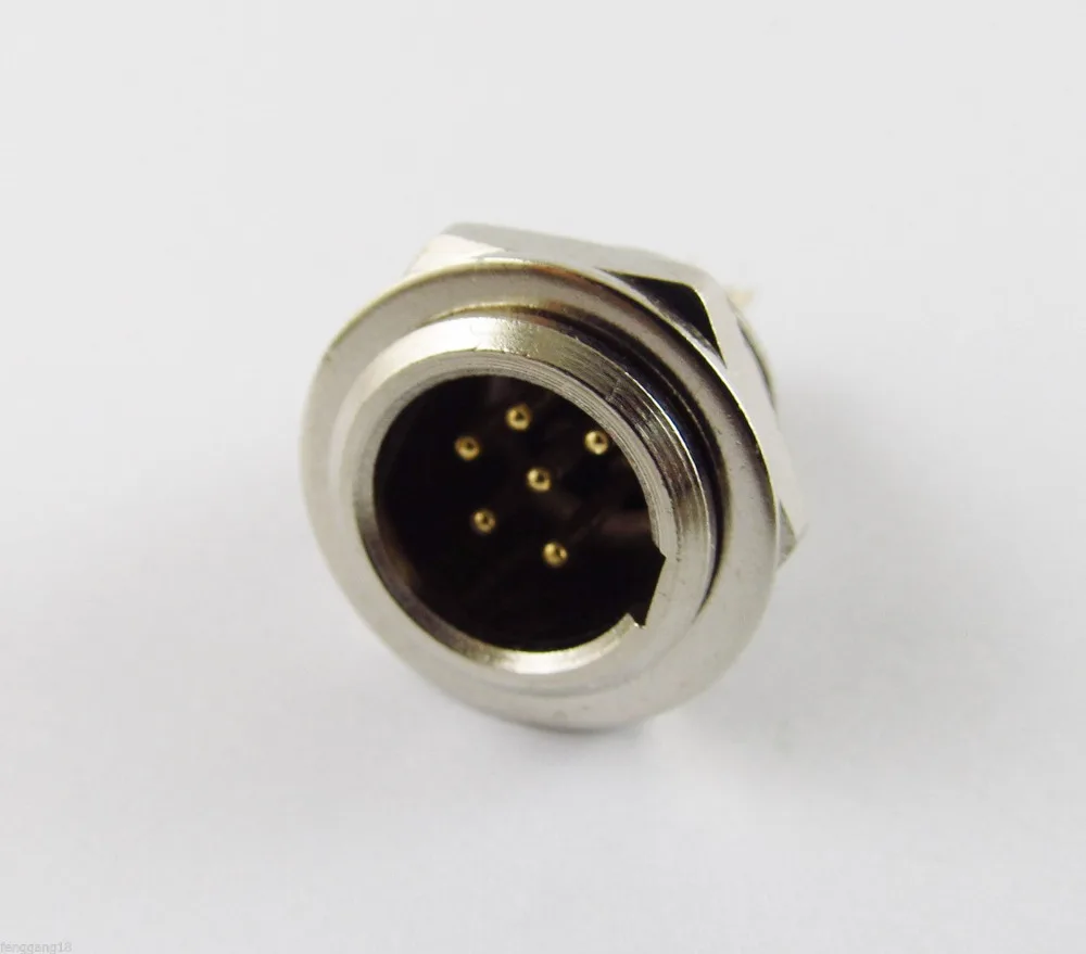 1 шт. мини XLR 6 Pin Мужской Аудио Микрофон Шасси Разъем TB6M Match TA6F Q G|Компьютерные