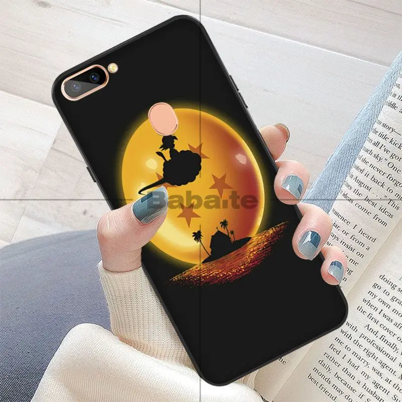 Babaite аниме Жемчуг дракона умный чехол черный мягкий для телефона OPPO R15 Mirror Dream R11S