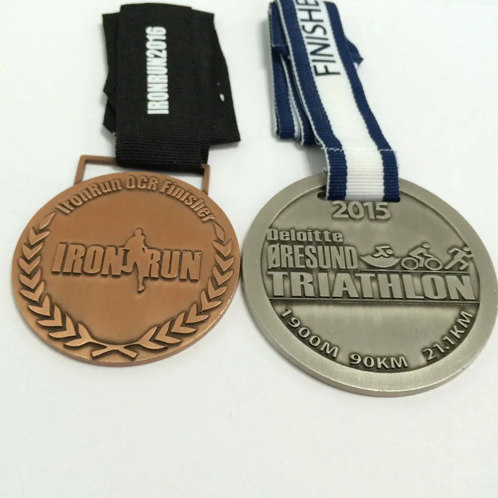 Изготовленные на заказ спортивные медали с индивидуальным дизайном-2 5 дюймовая