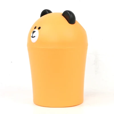 BNBS мини настольная мусорный ящик для мелочей, автомобильный мусорный бак, настольный мусорный бак, чехол для мусора, держатель для мусора, мусорный бак, Офисная пластиковая корзина - Цвет: Orange