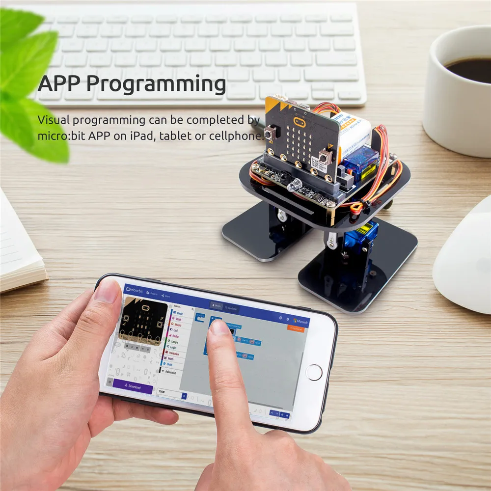 SunFounder sloth:bit APP программируемый робототехники Обучающий набор с BBC Micro:bit