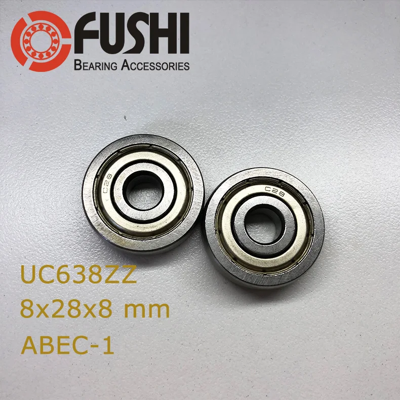 UC638ZZ подшипник 8x28x8 мм (4 шт.) ABEC-1 класса C28 CS638Z миниатюрные UC 638 zz шариковые