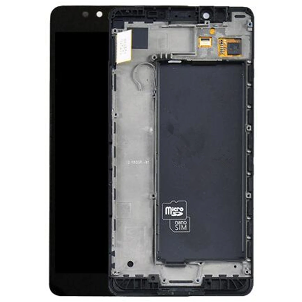For Microsoft Lumia 950 LCD Screen and Digitizer Assembly With Front Frame Replacement!!(Black) | Мобильные телефоны и