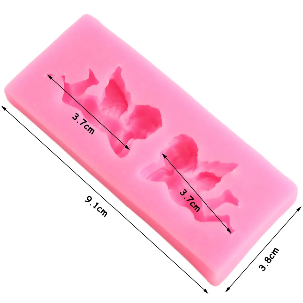 3D Силиконовая форма с изображением ангела формы для помадки DIY Инструменты