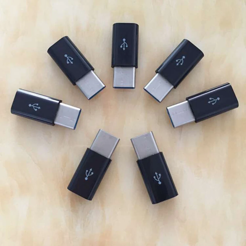 Переходник USB 3 1 Type C (штекер)-Micro (гнездо) 5 шт./лот USB-C для передачи данных черного