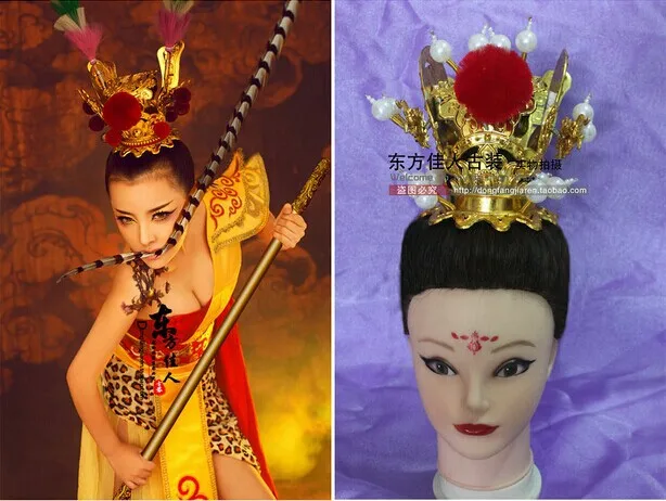

New Design Hair Tiaras Stage Show TV Play Monkey King Opera Headwear