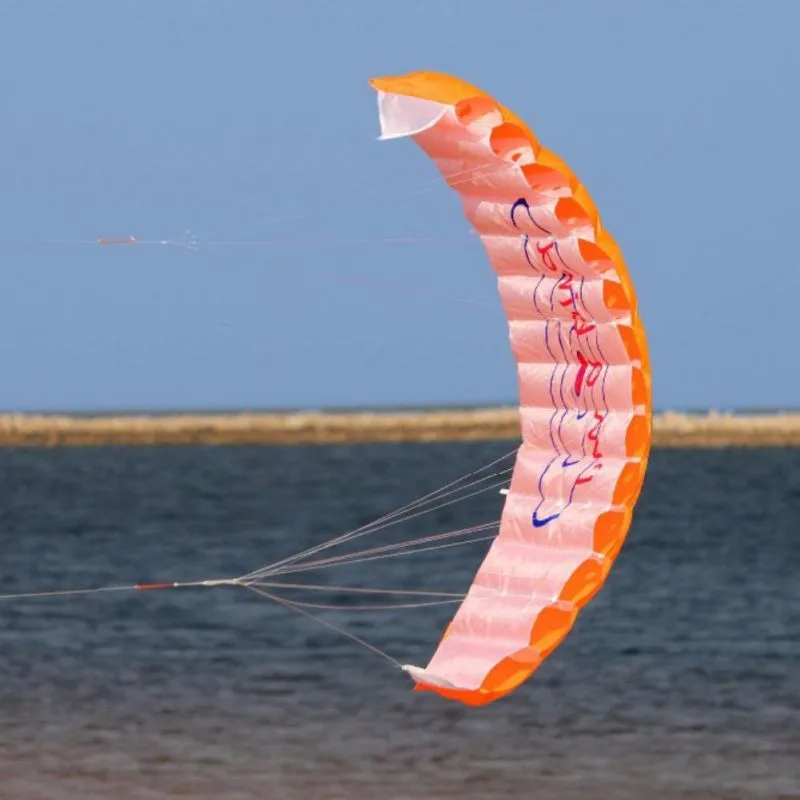 Парашют двойной линии трюк воздушный змей Parapente Parafoil нейлон воздушный змей путешествия парапланеризм Kitesurf спортивная игрушка аксессуары