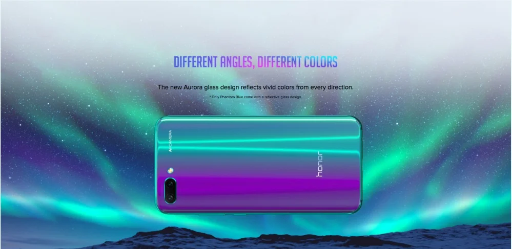 Оригинальная honor 10 глобальная версия смартфона NFC 5," экран 2280x1080 камера 3400 мАч процессор unicorn 970AI