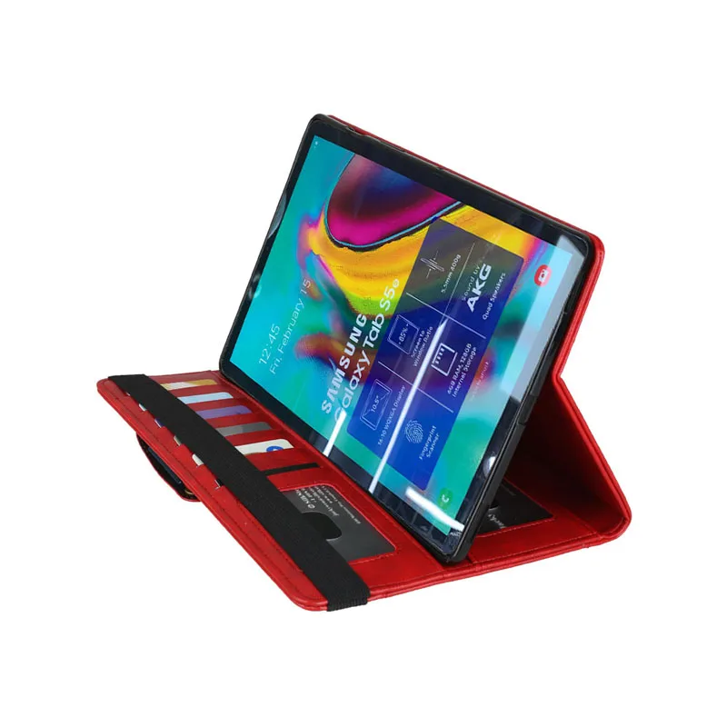 For Samsung Tab SM-T725 Retro Book Leaher Case Multi Flip Wallet Stand Smart Cover for Samsung Galaxy Tab S5e T720 With Pen Slot