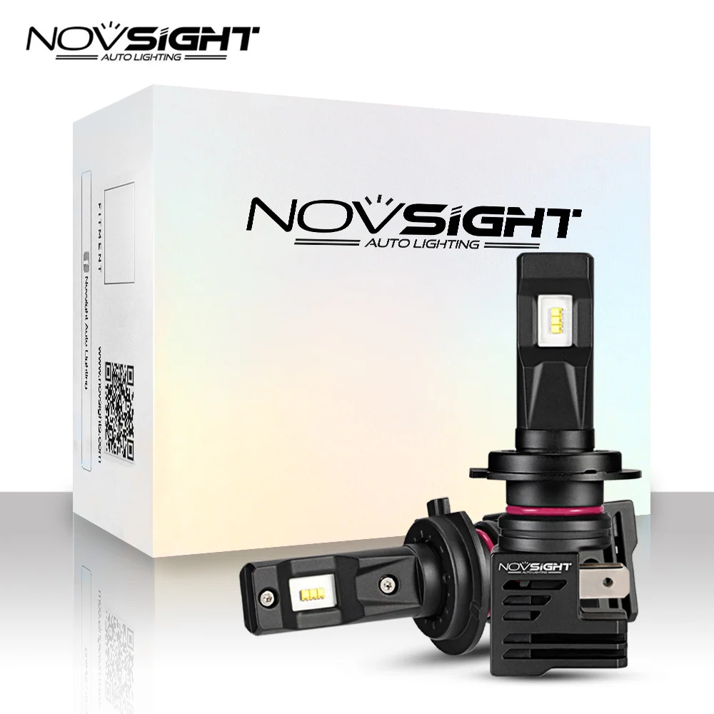 NOVSIGHT супер мини H7 Led H4 автомобильные лампы для передних фар H11 H8 H9 H16JP 9005 9006 H1 H3 55 Вт 10000LM 6000K 12V авто фары