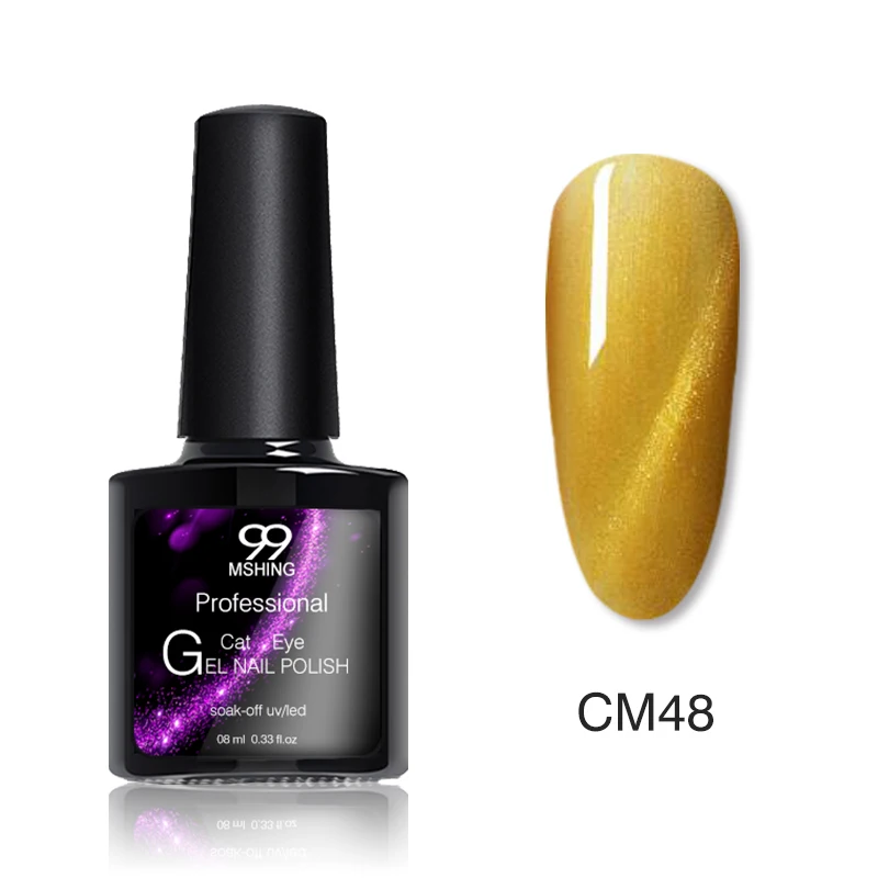 CM48 Mshing99 3D кошачий глаз Гель-лак для ногтей vernis Полупостоянный УФ-лак для маникюрный гель для ногтей праймер верхнее покрытие Гель-лак - Цвет: CM48
