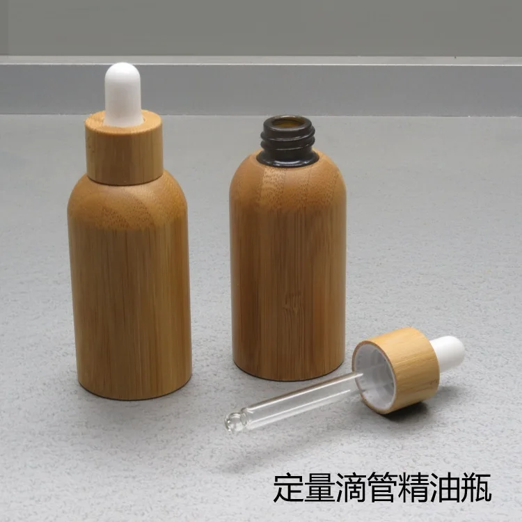 Высококачественные пустые бутылки 30 мл эфирного масла с натуральным бамбуком