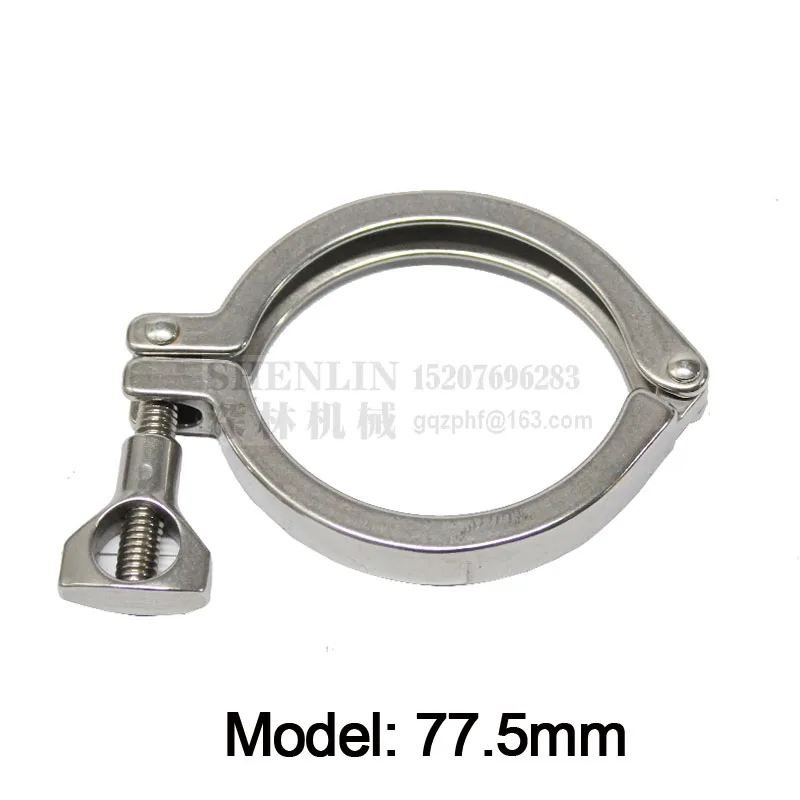 Tri Clamp 51mm 64mm 77.5mm ferrule OD 304 stainless steel tri clover sanitary fitting for water oil gas filler connector | Обустройство