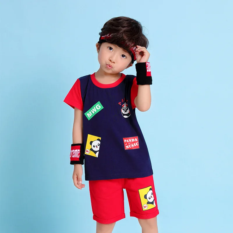 Boy sport suits Baby Clothing Set Summer boy Short sleeve cartoon T-shirt+Short Pants Toddler Boys Clothes tracksuits |