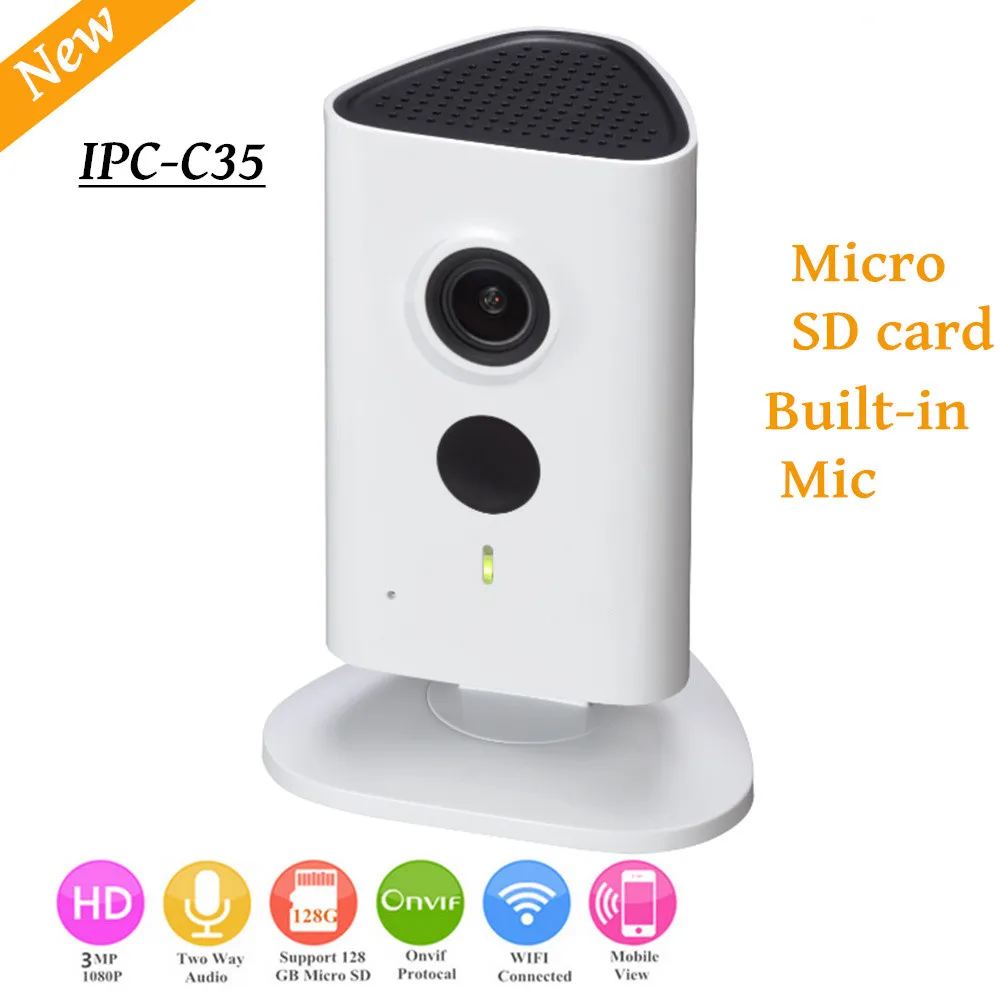 Новейшая камера видеонаблюдения Dahua 3mp Wi-Fi HD 1080p поддержка SD-карты до 128 ГБ