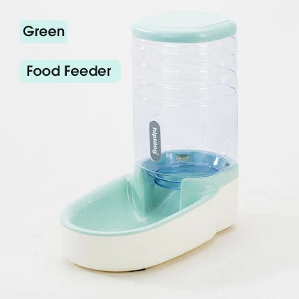 Green-Food Feeder 3.8л Автоматическая питательная миска для кошек поилка для собак контейнер для еды диспенсер для воды для животных кошачий фонтан товары для домашних животных - Цвет: Green-Food Feeder