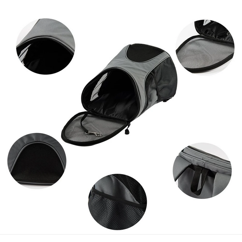 Двойные сумки через плечо с задней сеткой переноска для домашних животных