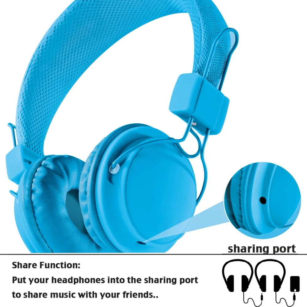 Звук интонировать детей проводные наушники Портативный Over-ear гарнитура стерео
