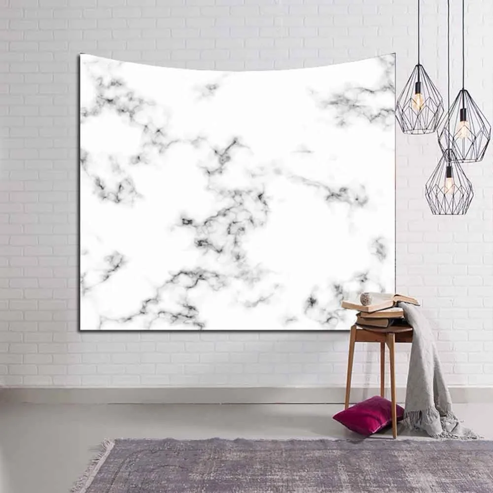 Гобелен с мраморным принтом Настенная роспись в скандинавском стиле современный