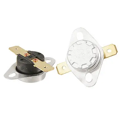 

2 Pcs Temperature Control Switch Thermostat 110 Celsius 230F N.C KSD301