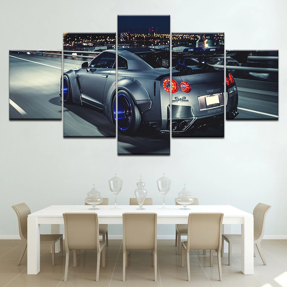 Плакат Nissan Skyline Gtr холст с HD печатью Современная Декоративная Настенная картина
