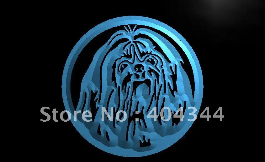 

LB691- Shih Tzu светодиодная неоновая световая вывеска для домашних животных
