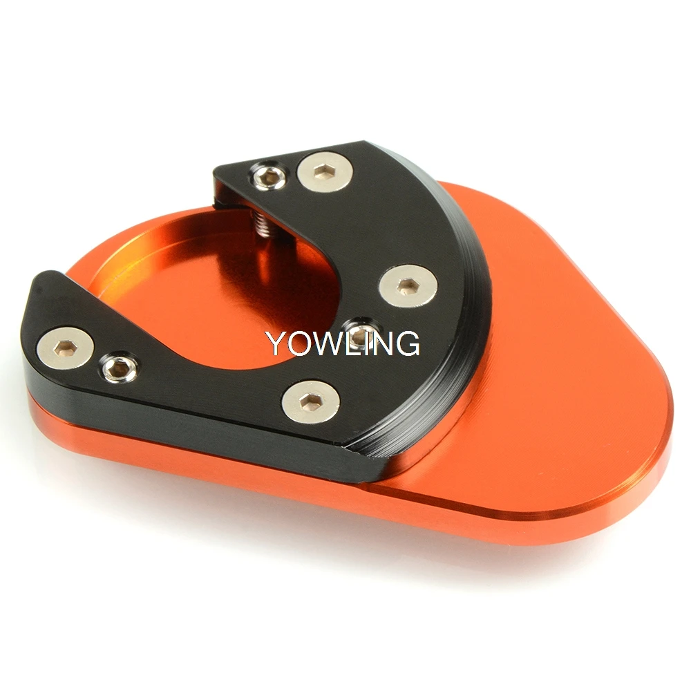 For 125 200 390 690 950 Adventure /LC8 990 SMR SMT Super Enduro CNC Kickstand Side Stand Enlarger Extension Plate Pad | Автомобили и