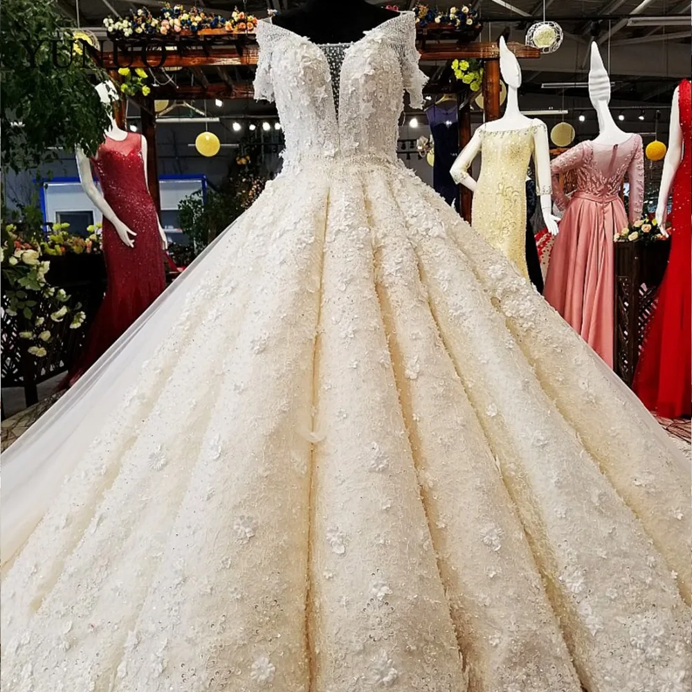 YuNuo горячая Распродажа Новинка романтическое свадебное платье принцессы 2019 Vestido