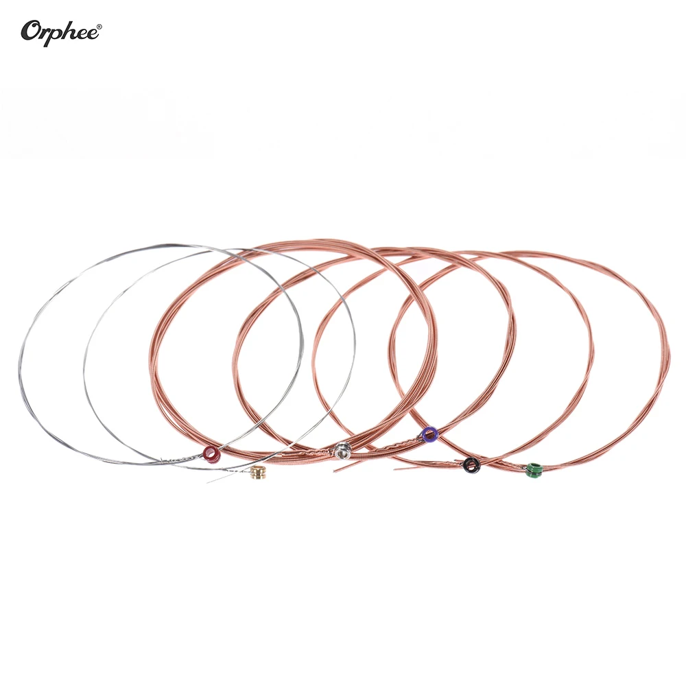 Orphee TX620 P 6 шт. Акустическая гитара струны полный набор замена (.010 .047)