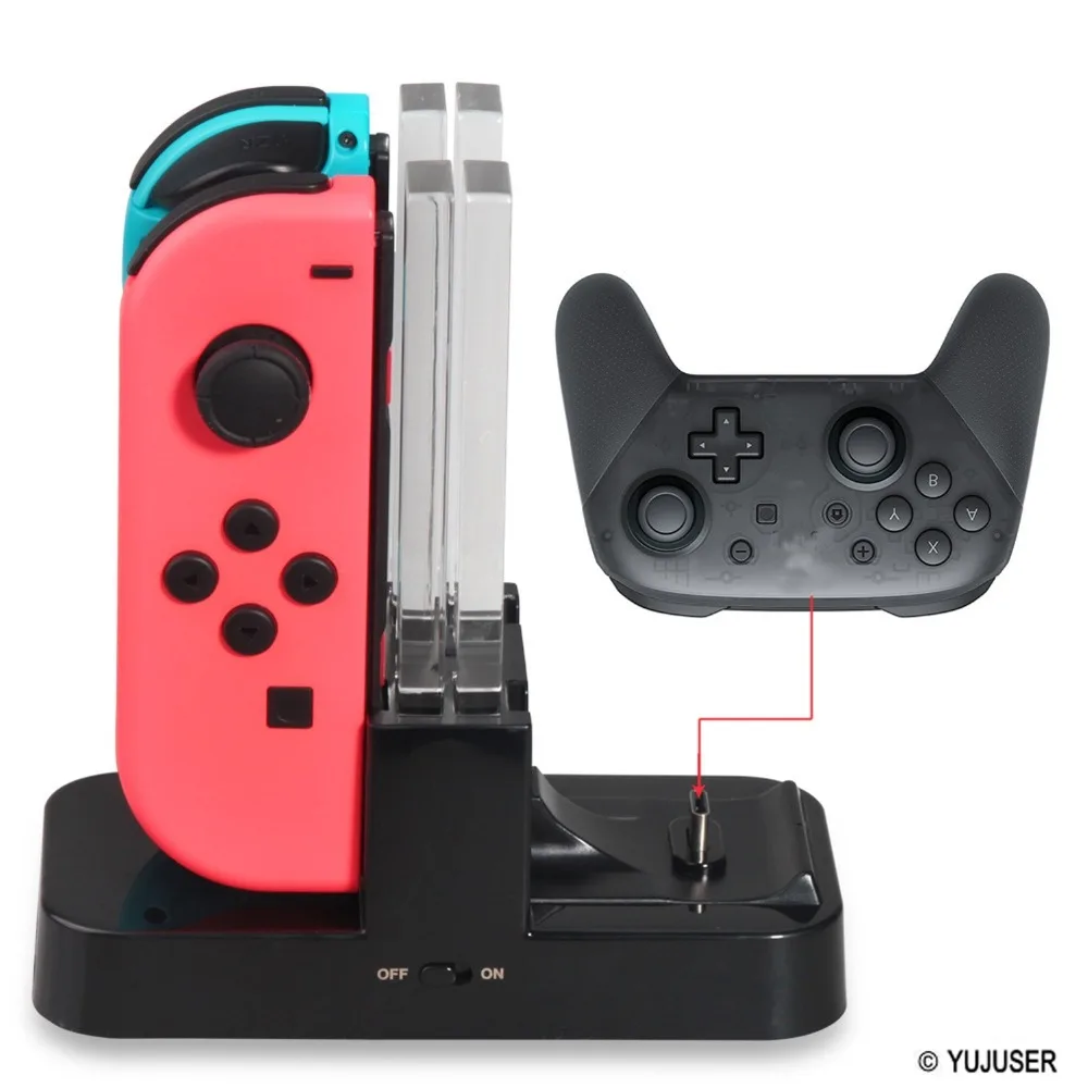 YUJUSER 1 шт. зарядная док-станция для Nintend Switch Joy-Con подставк зарядки контроллера