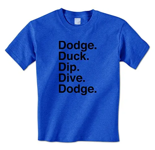 Dodge Утка Dip Погружения и Dodge-Смешно Dodgeball Цитата Стратегии Мужская Футболка |