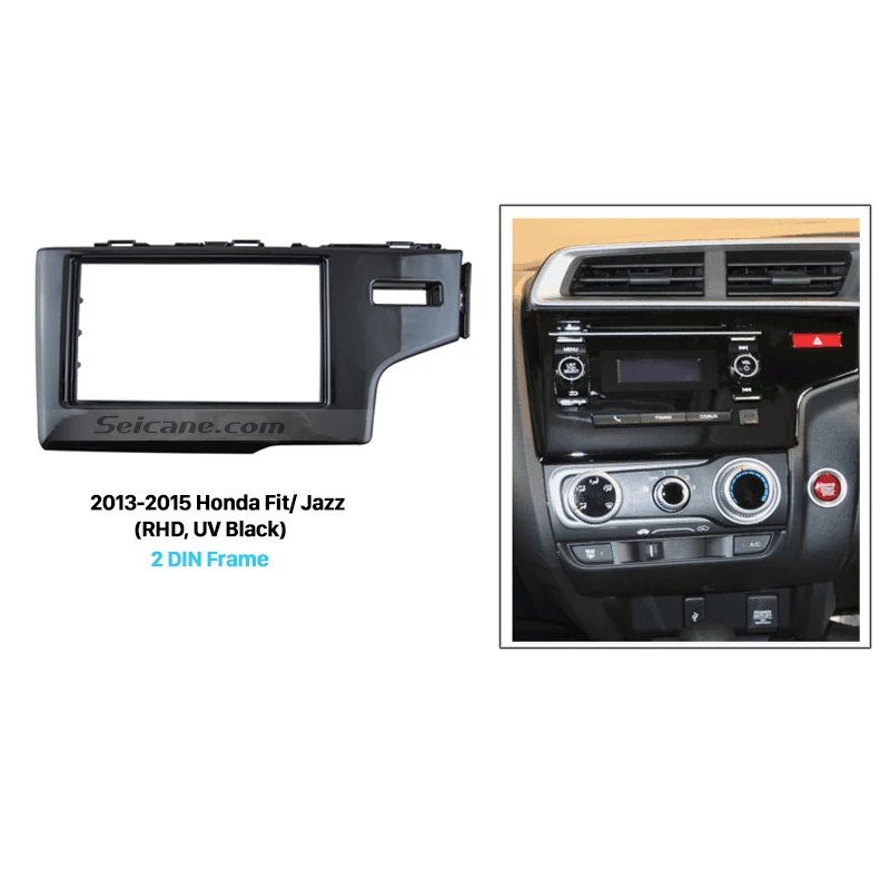 Автомобильный радиоприемник Seicane UV Black 2 Din для 2013 2014 2015 Honda Fit Jazz RHD автомобильный