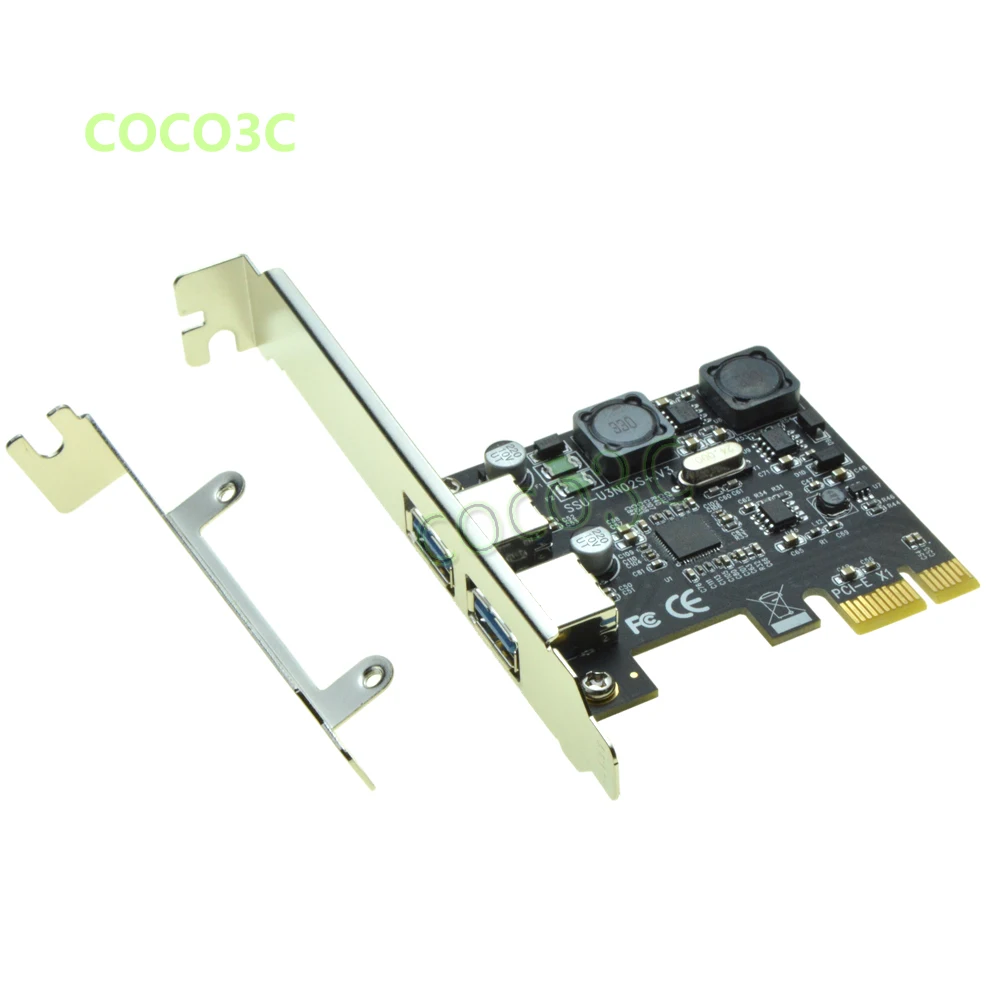 Чипсет NEC720202 Superspeed 5 Гбит/с 2 порта USB 3.0 PCI-e контроллер карта PCI Express для внешнего 3 0