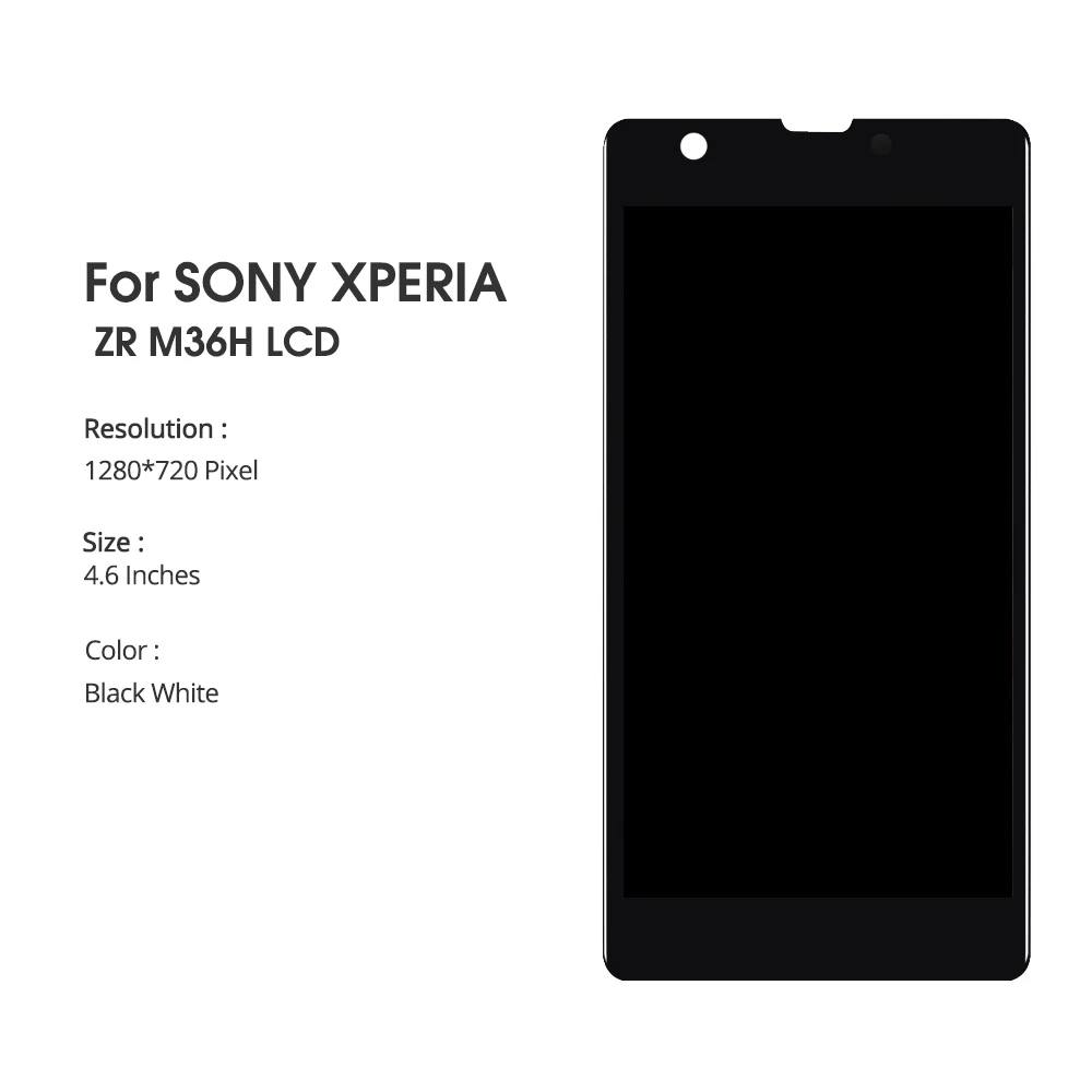 100% протестированный ЖК-дисплей для Sony Xperia ZR сенсорный экран SONY M36h C5502 C5503 сменный