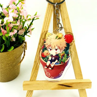 p11 My Hero Academia Double Sided Clear Keychain Boku no Hero Academia Key Chain Hot Sale Anime Key Ring CE0511/5 - Цвет: p11
