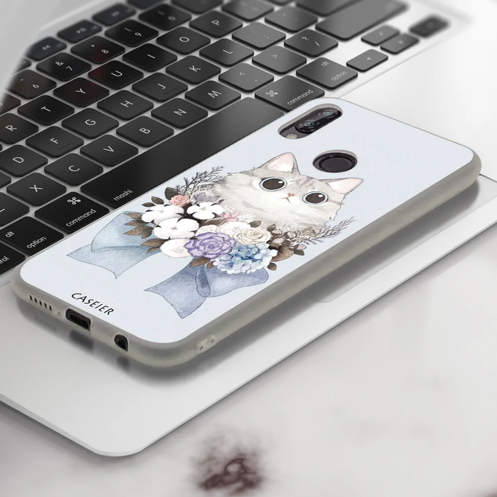 Чехол CASEIER Cat с рисунком для Huawei Mate 20 10 P Smart чехлы P20 P10 P9 Lite Pro чехол Y6 Y7 Y9 |