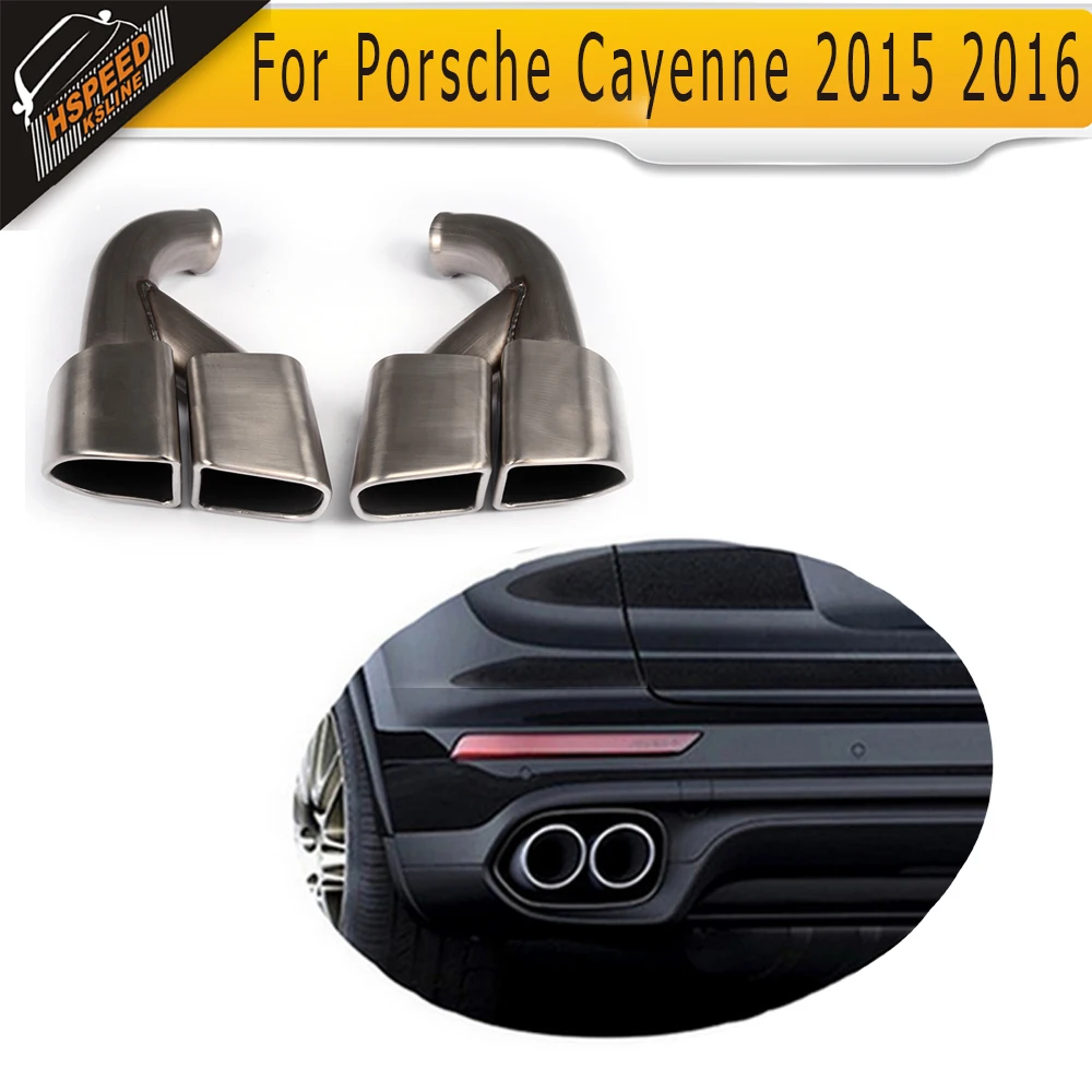 Выхлопная труба выхлопные трубы автомобильные глушители для Porsche Cayenne 2015 2016 SUV 958