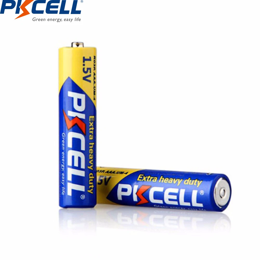 24 шт. PKCELL AAA Батарея R03P aaa 1 5 V 45 минут углеродная цинковая батарея сверхповышенной