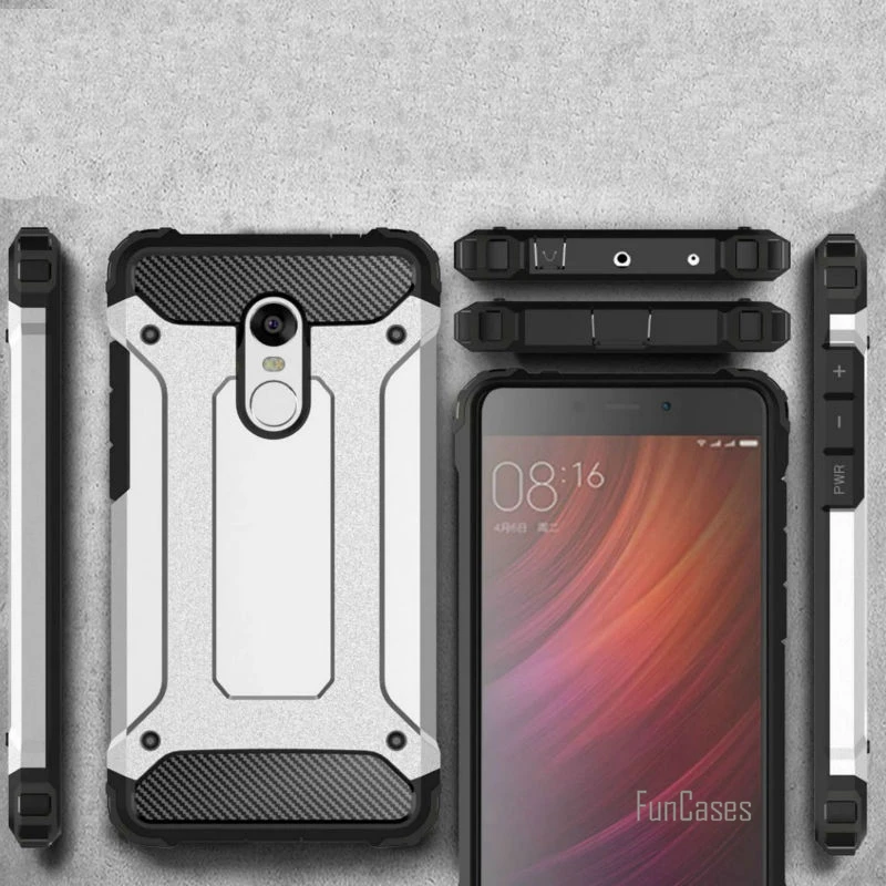Чехол для Xiaomi Redmi note 4 pro s высокое качество с подставкой жесткий прочный
