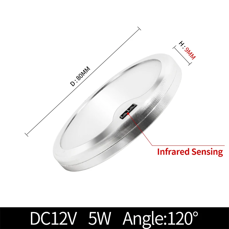 Ультратонкий Точечный светильник с поверхностным креплением 5 Вт светодиодный