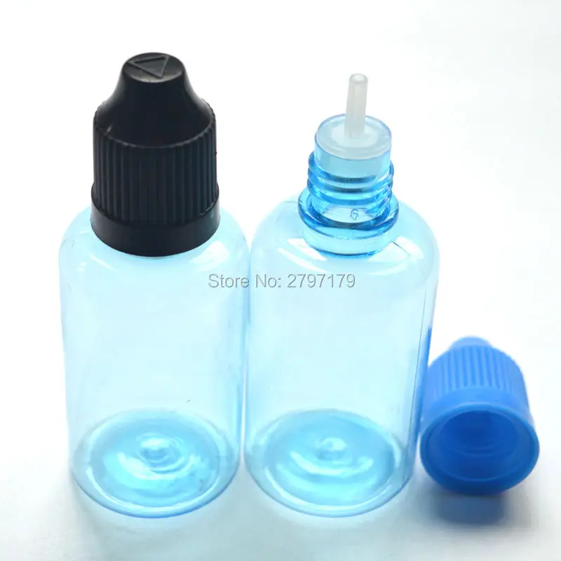 1 шт. E-liquid 30 мл PET пластиковая синяя бутылка с защитой от детей и длинным