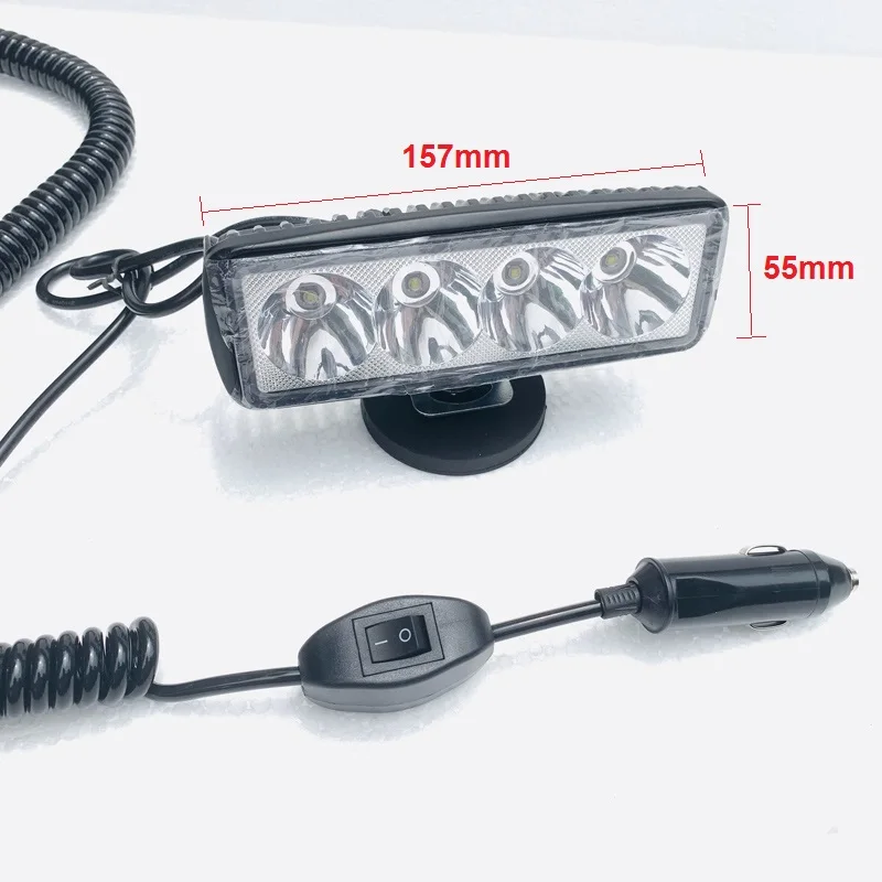 Дальность пятно луча led автомобилей головной светильник грузовик ATV SUV UTV 4WD лодка светодиодный рабочий светильник бар 40W 12 V-24 V магнитное основание с возможностью пружинный кабель