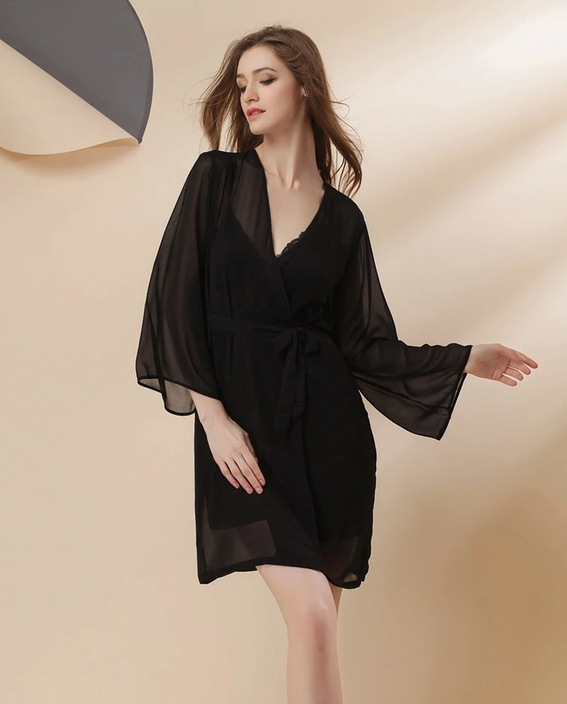 Пижама женская шифоновая с глубоким V образным вырезом|women pajamas|pajamas womenwomen pajama summer |