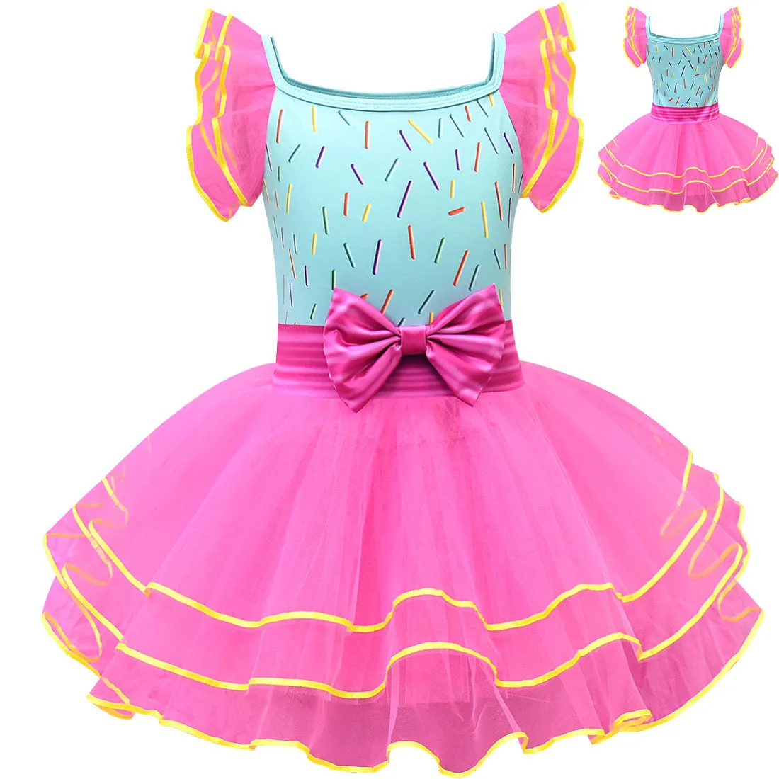 

Fancy Nancy dress / Beautiful cosplay girl dress / Princess dress with bow