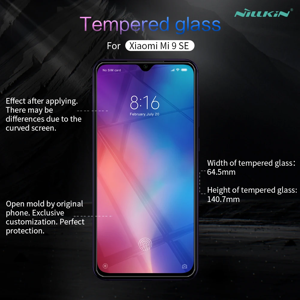 Screen Protector For Xiaomi Mi 9 Tempered Glass SE Nillkin Amazing H Mi9 / | Мобильные телефоны и аксессуары