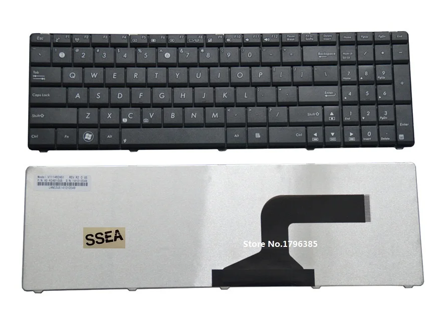 

Новая клавиатура SSEA US для ноутбука ASUS K53 K53E X52 X52F X52J X52JR X55 X55A X55C X55U K73 K73B K73E K73S X61 NJ2