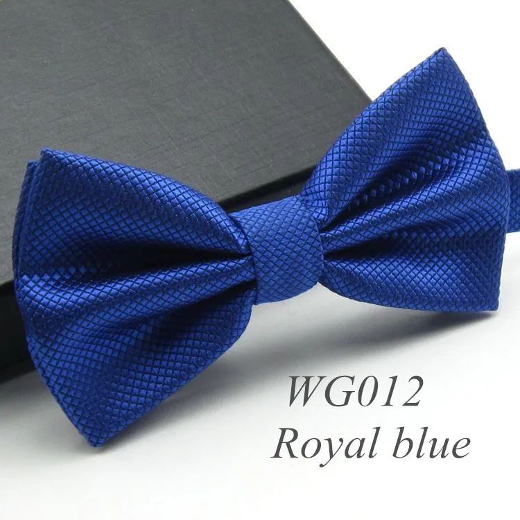 WG12 Royal blue Галстук бабочка на застежке. Большой выбор расцветок - Цвет: WG12 Royal blue